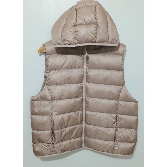 Tna the little puff vest women xl rose gold 700 fill goose packable lightweight - Picture 1 of 9